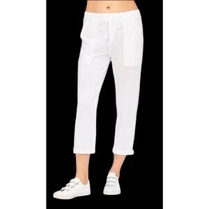 NWT Wearables Rekka Burnout Jogger Pants •Women M• XCVI Athleisure White